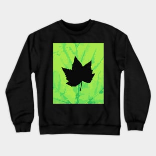 Maple leaf silhouette - Wood sign - The Five Elements Abstract  Symbol Crewneck Sweatshirt